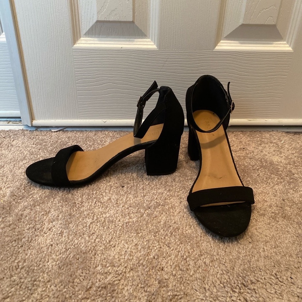 Black One Strap High Heel